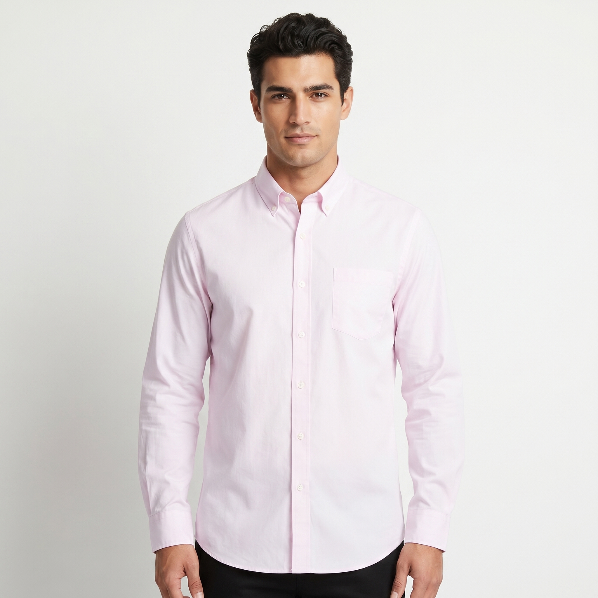 Long Sleeve Casual Poplin Shirt