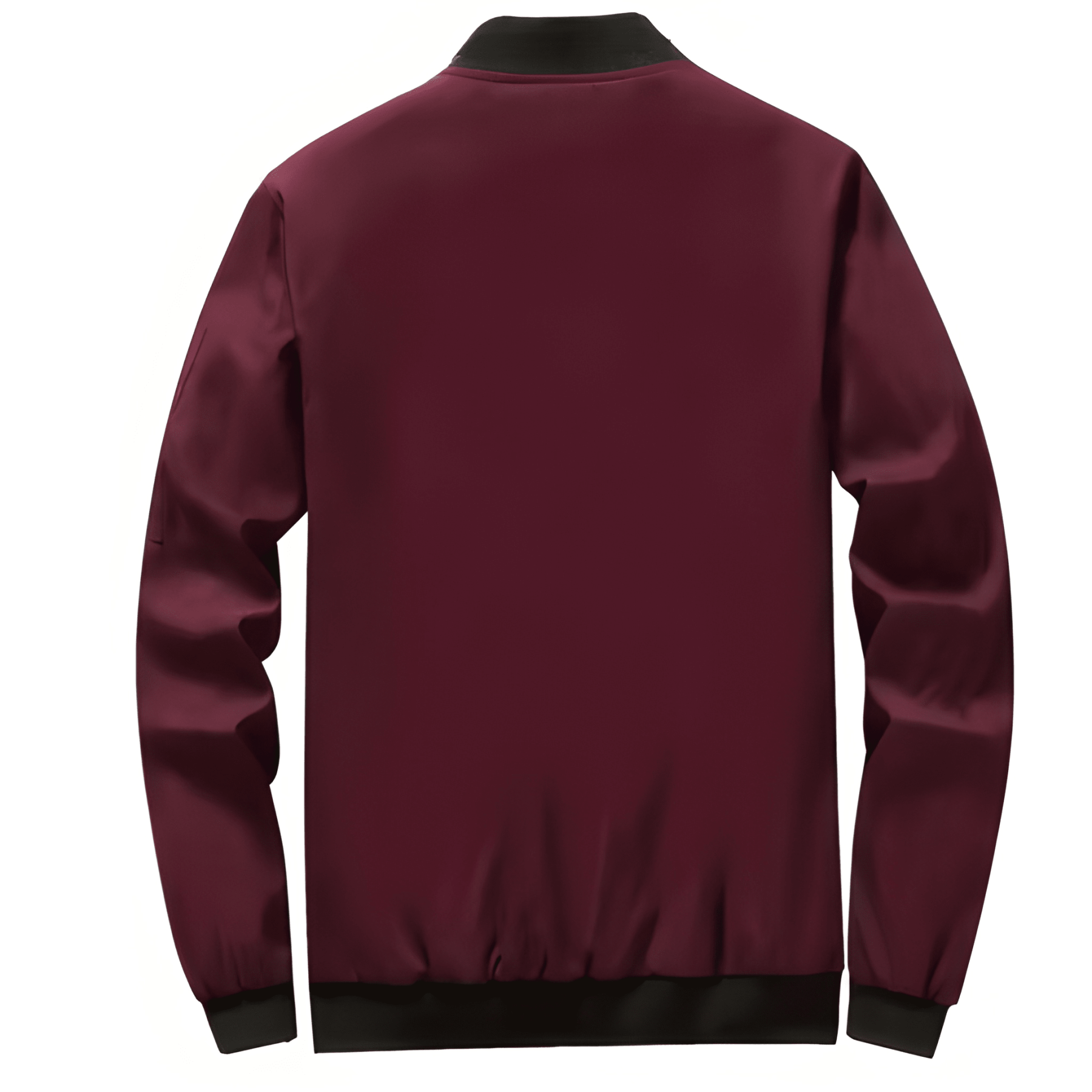 Jacket For Men With Zipper Front And Stand Collar