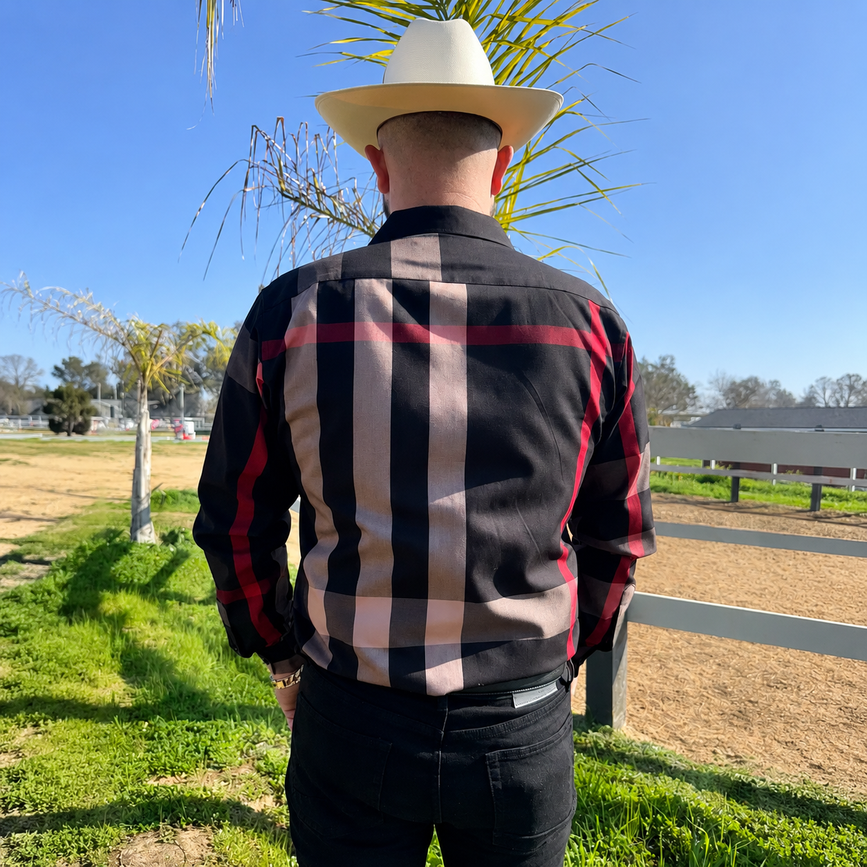 Casual Plaid Long Sleeve Button Shirt For Men And Boys