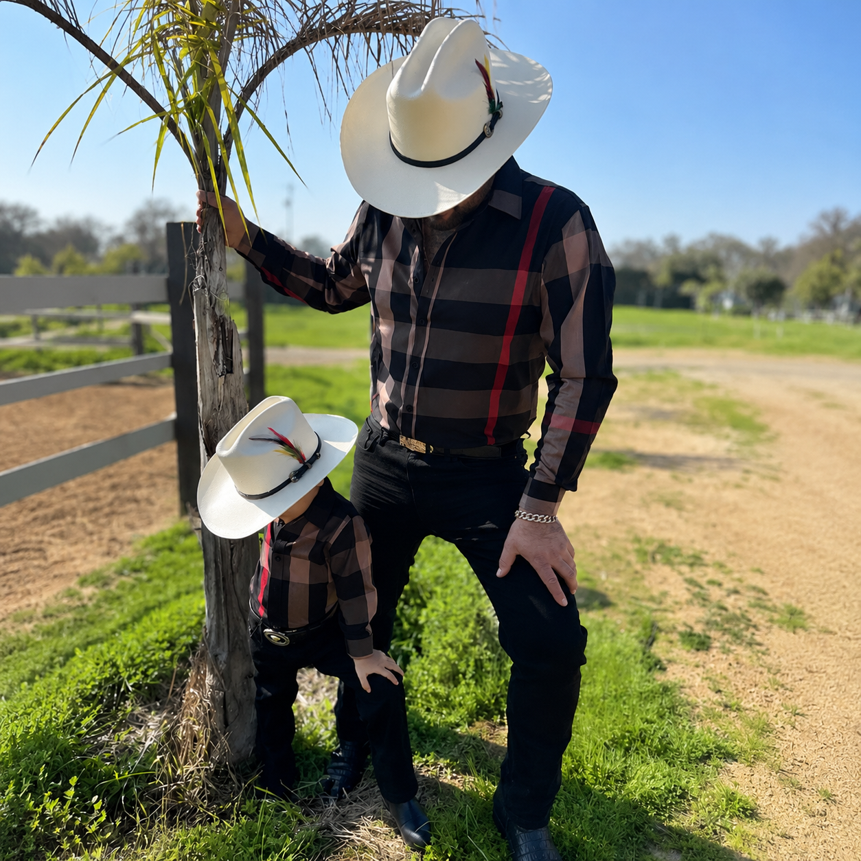 Casual Plaid Long Sleeve Button Shirt For Men And Boys