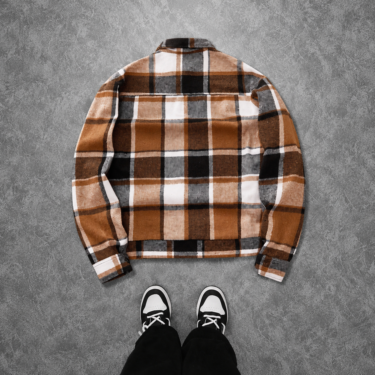Casual Winter Plaid Over Coat For Men And Women