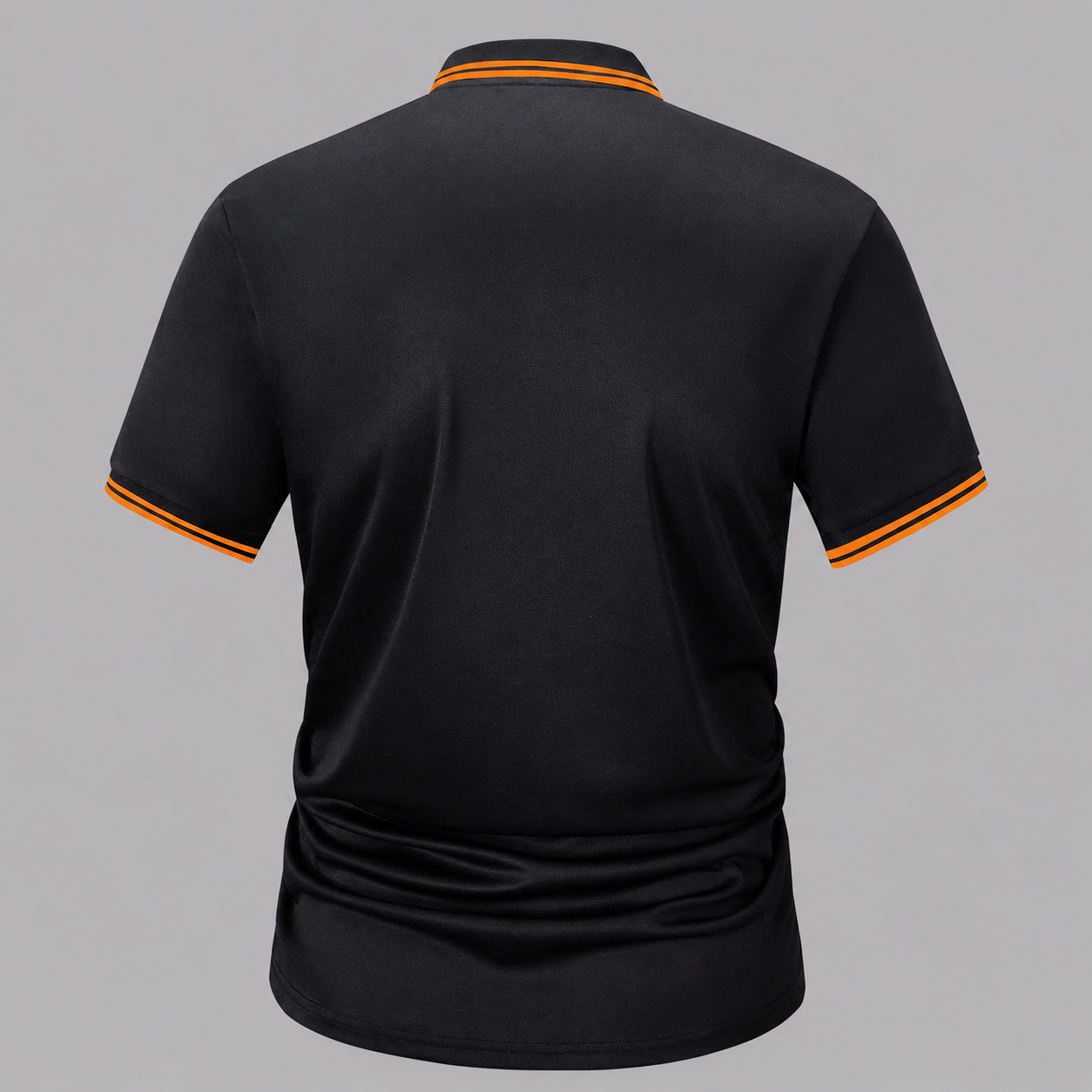 Summer Regular Fit Trim Short Sleeve Casual Polo Shirt For Men