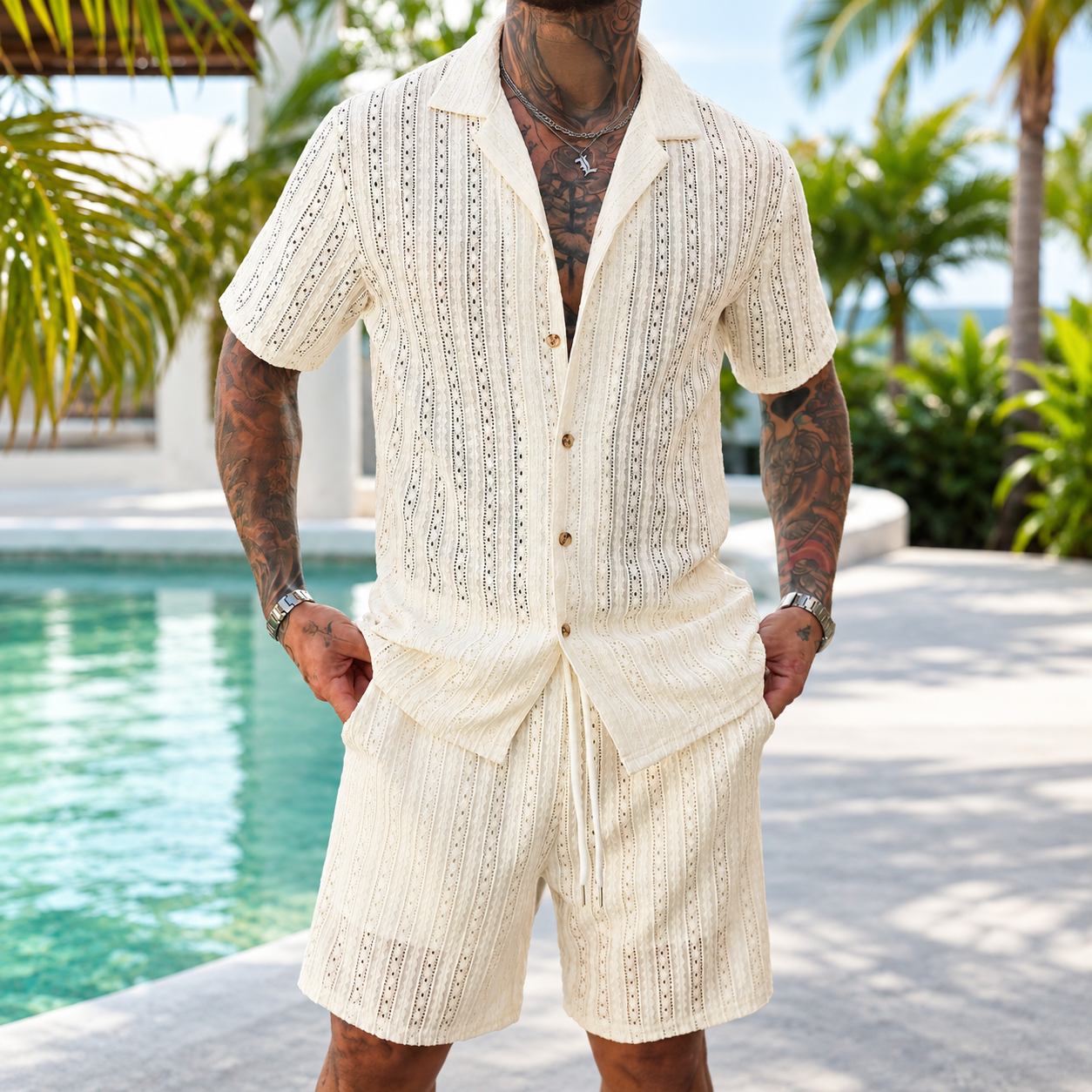 Beige · S