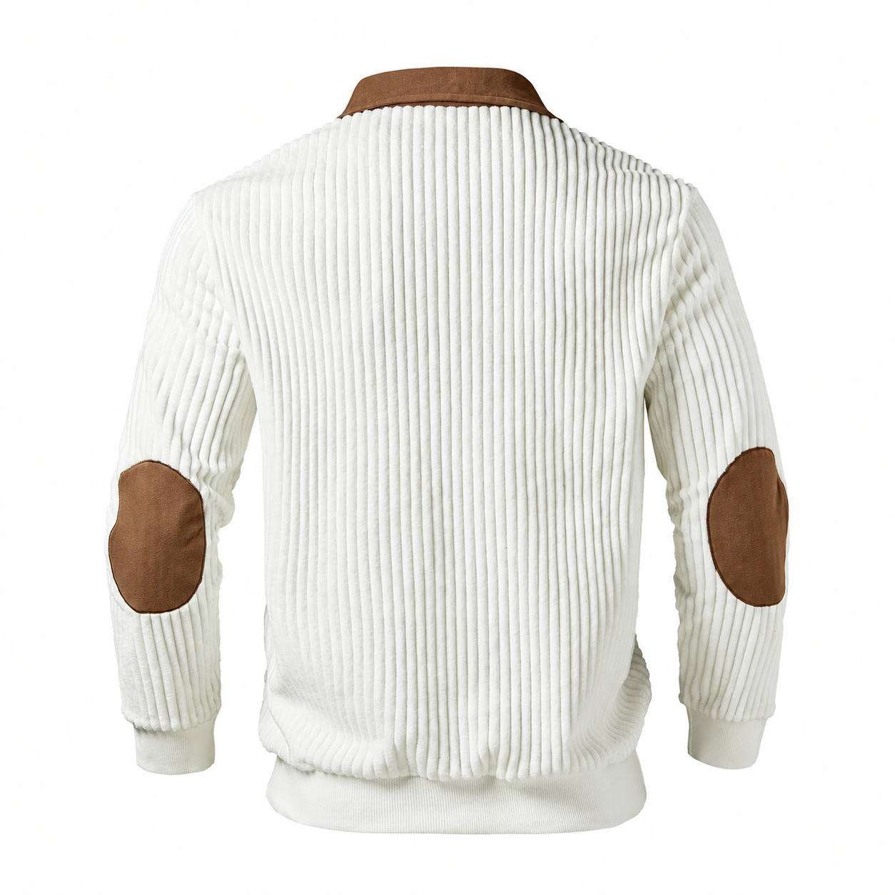 Contrast Design Long Sleeve Zip Pullover Sweatshirt For Men