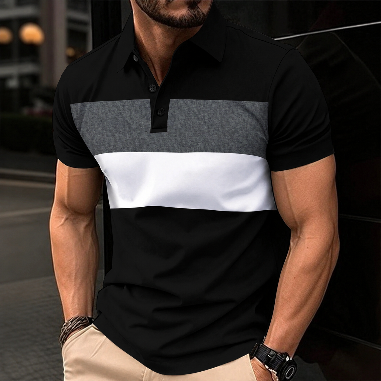 Casual Summer Wear Short Sleeve Polo Shirt For Men