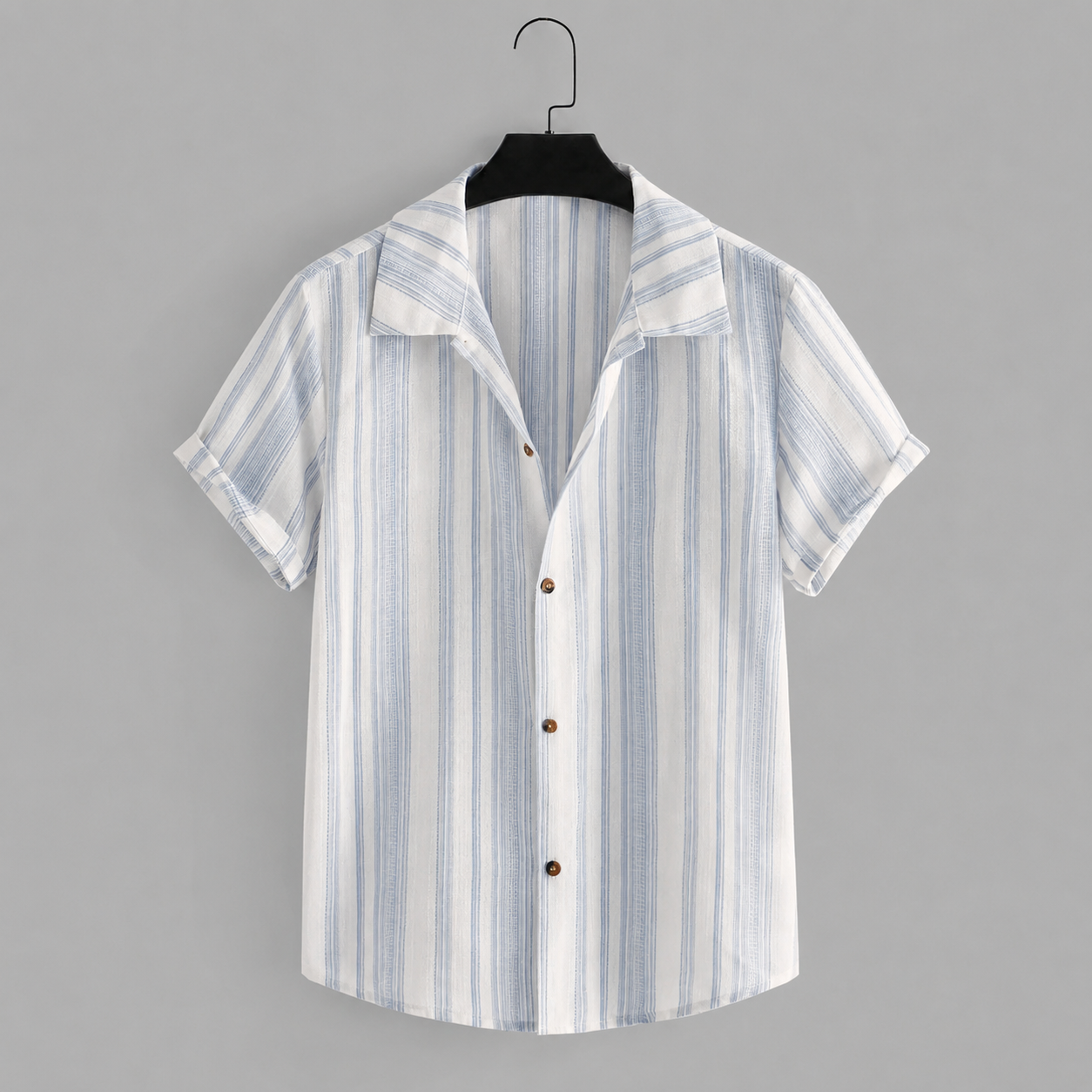 Smart Casual Short Sleeve Button Up Summer Wear Shirt For Men