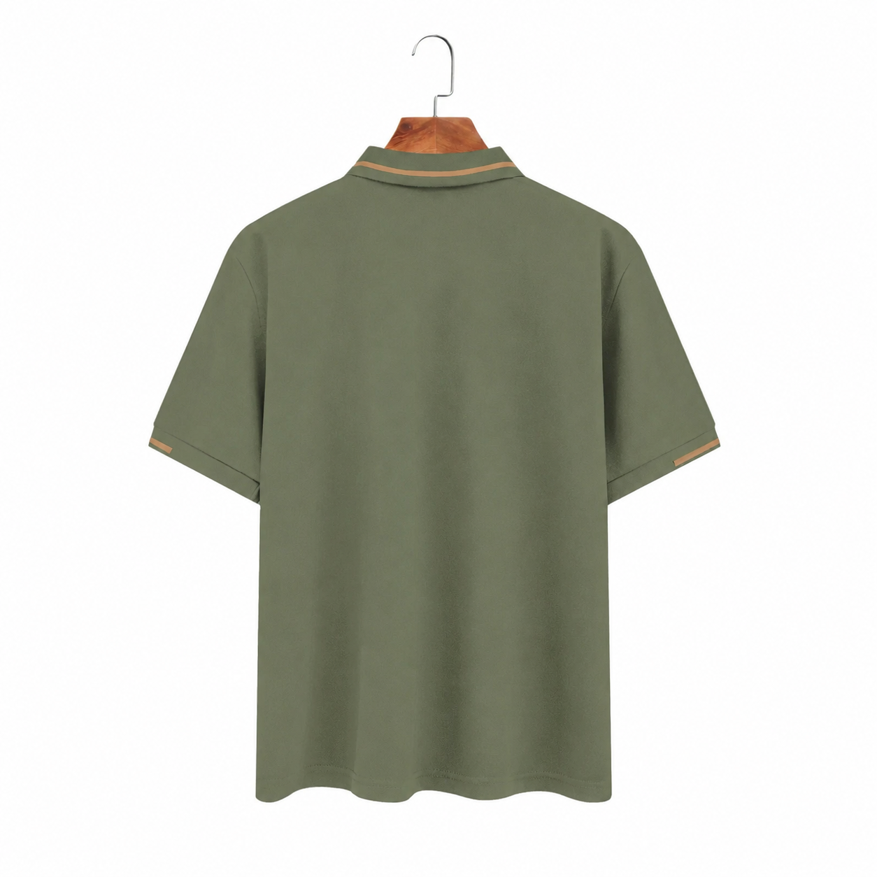 Casual Summer Wear Short Sleeve Polo Shirt With Trim Design For Men