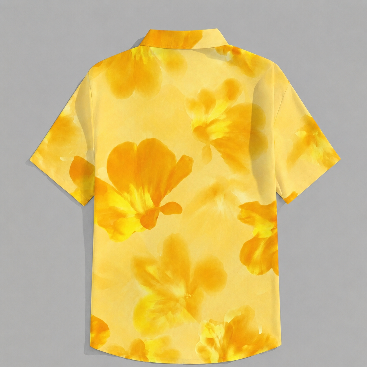 Classic Printed Holiday Short Sleeve Shirt Button Up For Men