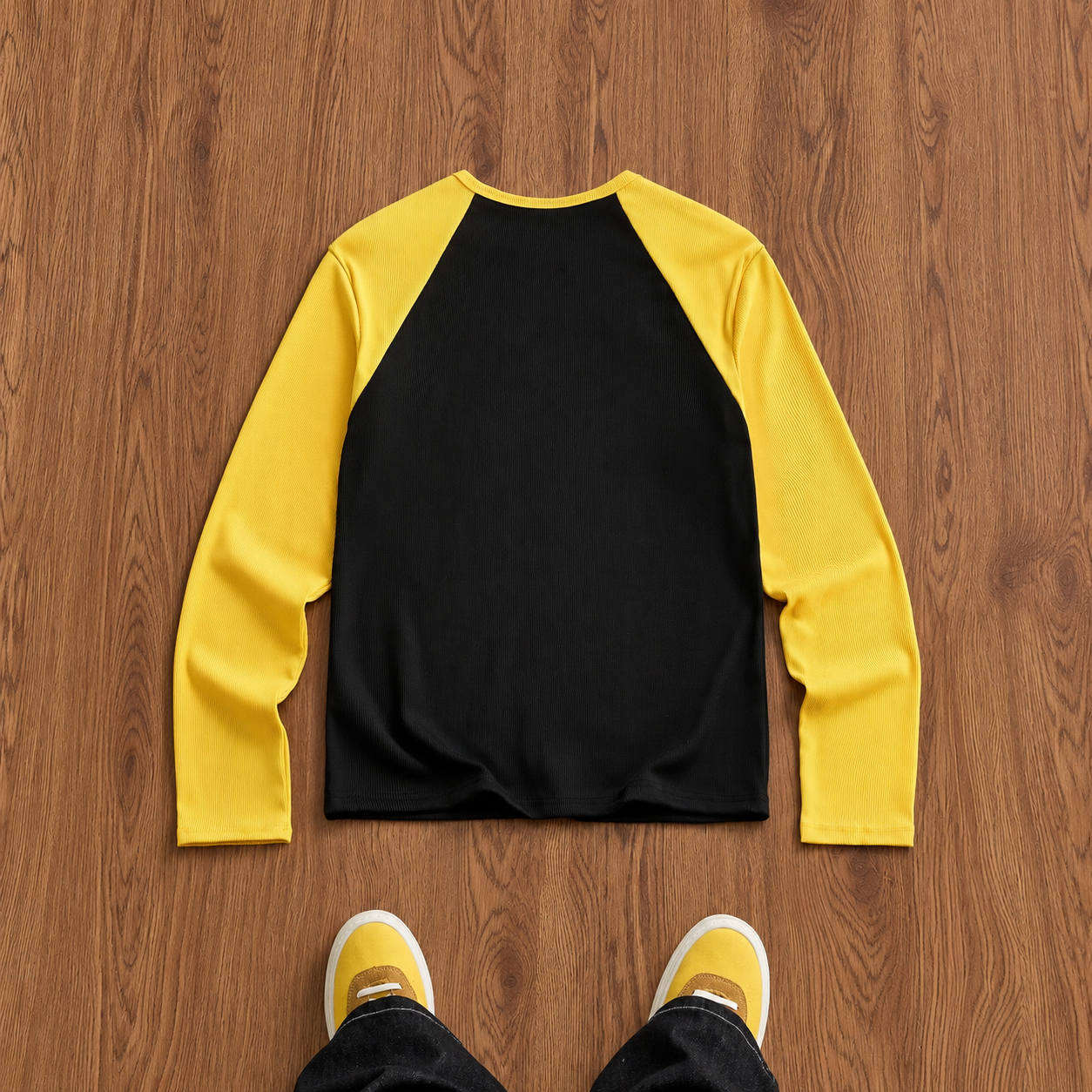 Contrast Patchwork Animal And Letter Print Casual T Shirt For Men