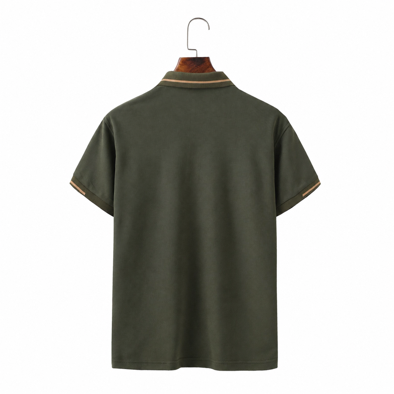 Casual Summer Wear Short Sleeve Polo Shirt With Trim Design For Men