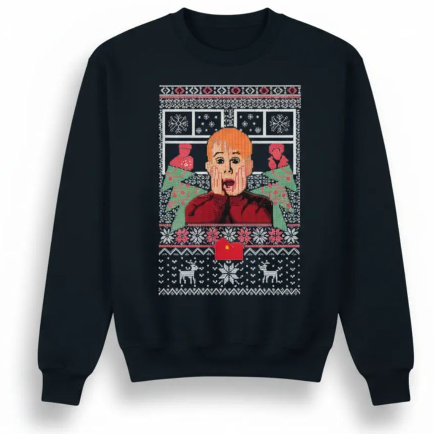 Merry Christmas Printed Ugly Christmas Sweater