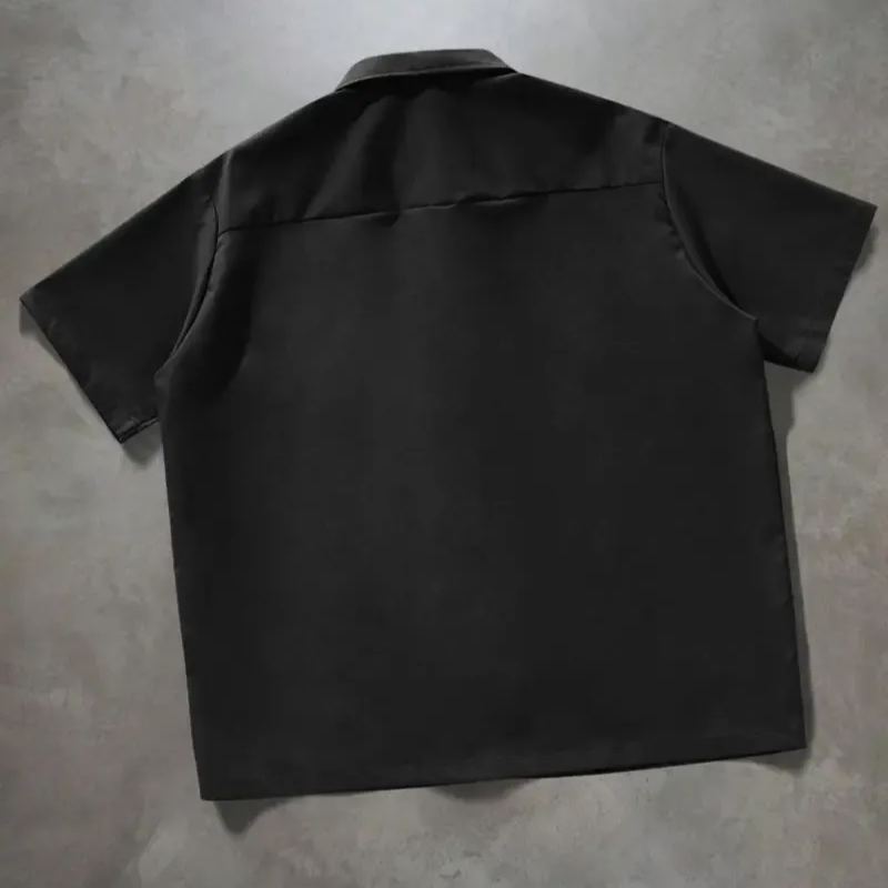 Casual Short Sleeve Loose Summer Shirt For Men With Pockets
