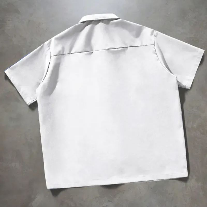 Casual Short Sleeve Loose Summer Shirt For Men With Pockets