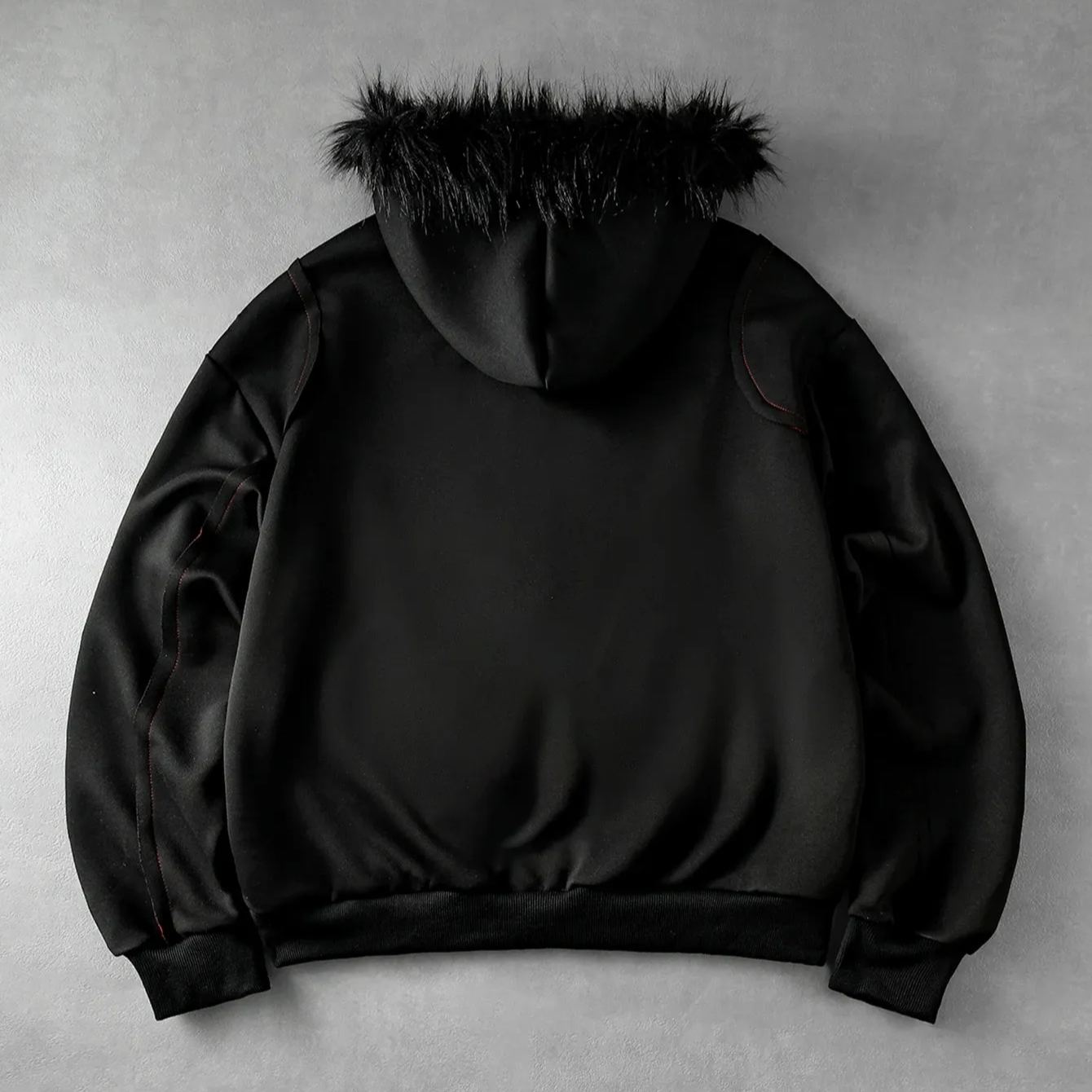 Retro Color Block Patchwork Graphic Hoodie Y2K Style For Men