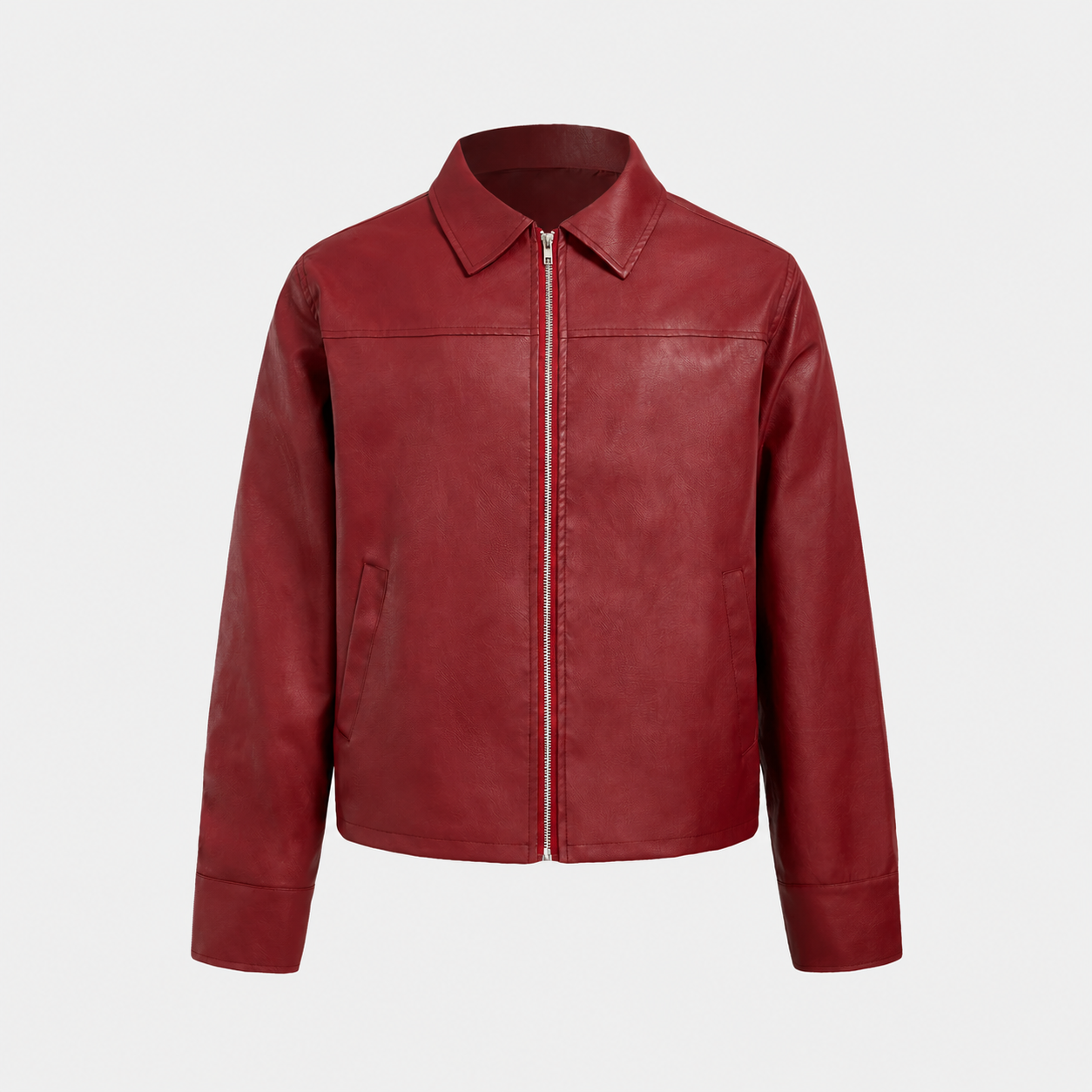 Loose Long Sleeve Zip Up Jacket For Men
