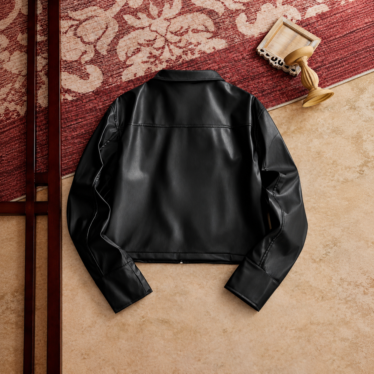 Loose Long Sleeve Zip Up Jacket For Men