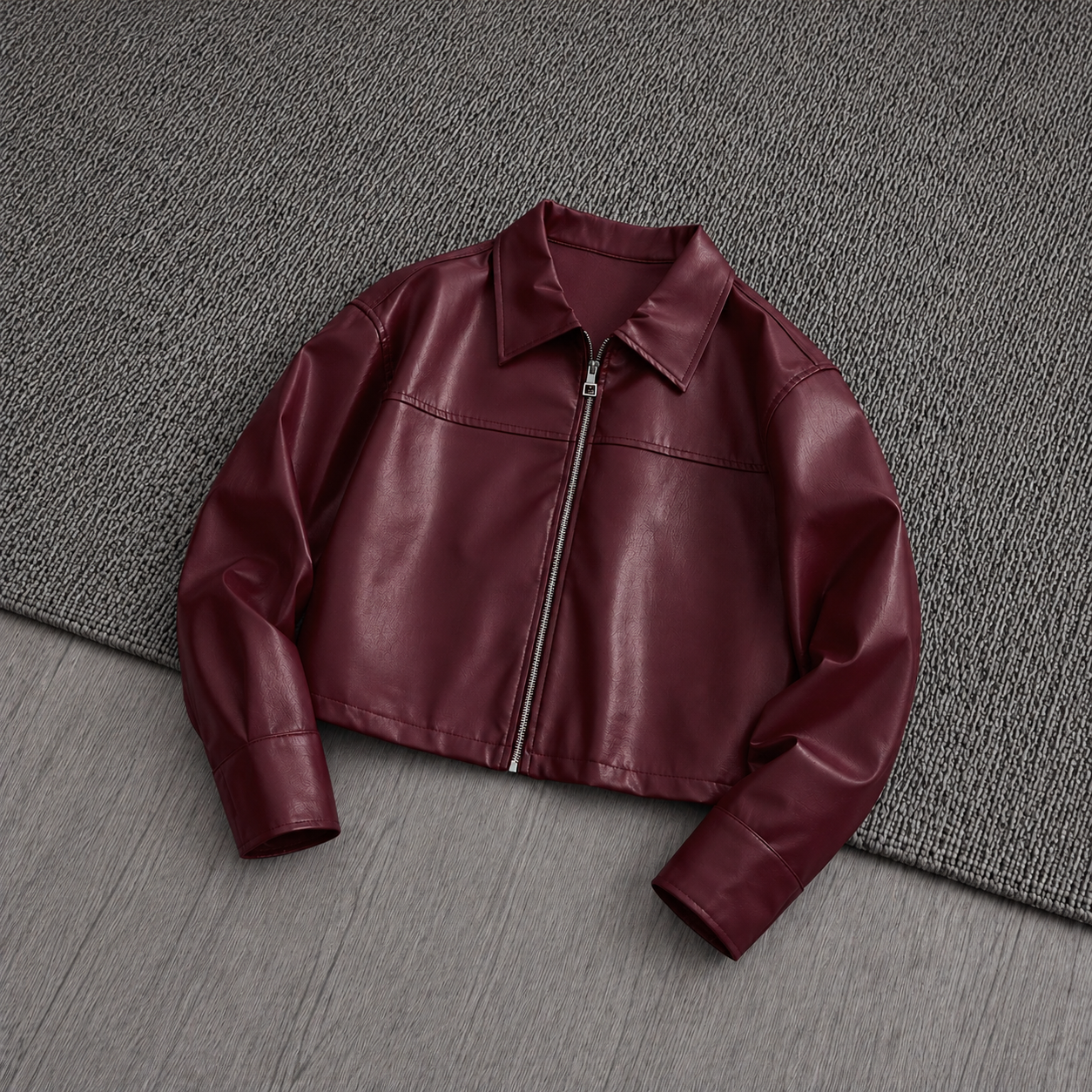 Loose Long Sleeve Zip Up Jacket For Men