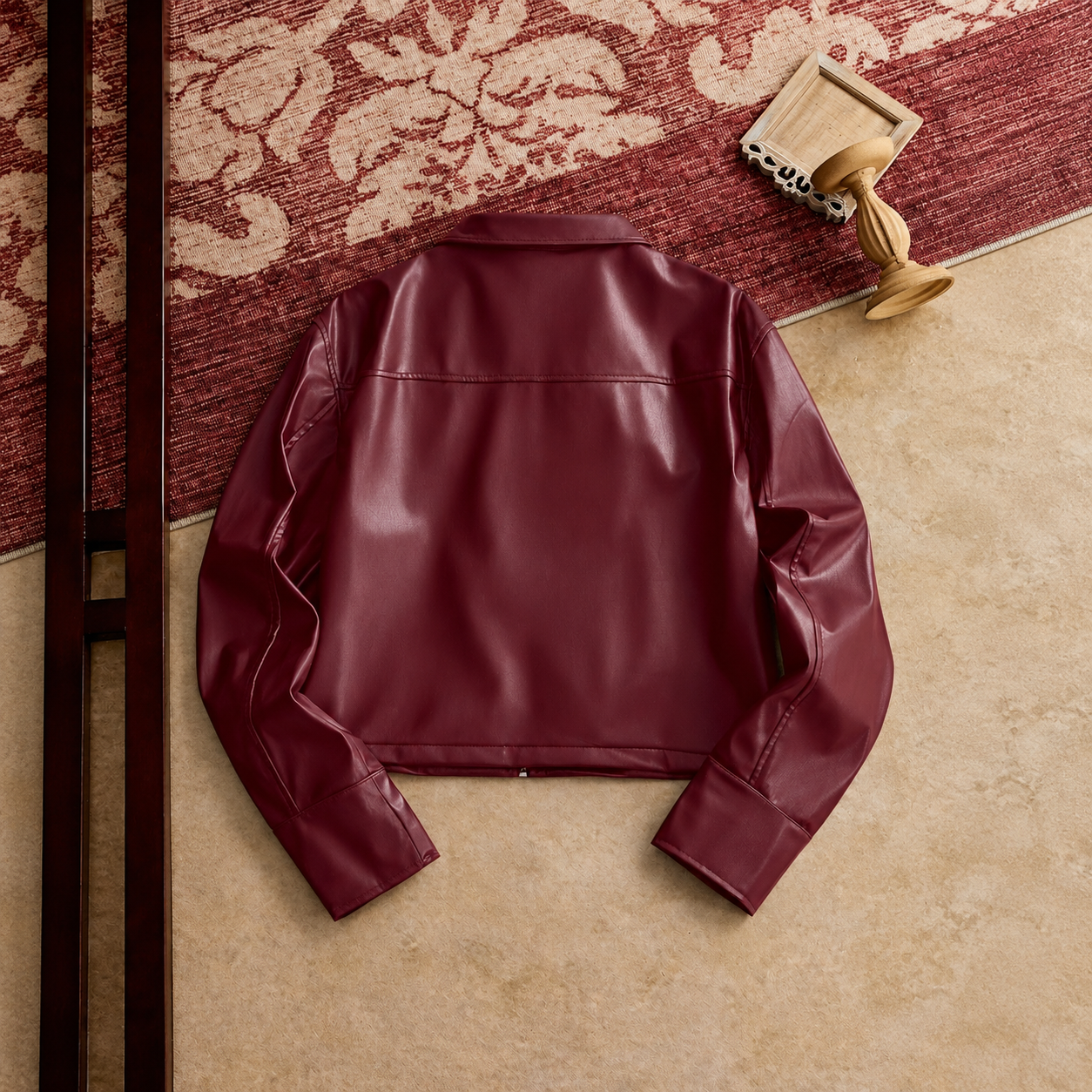 Loose Long Sleeve Zip Up Jacket For Men