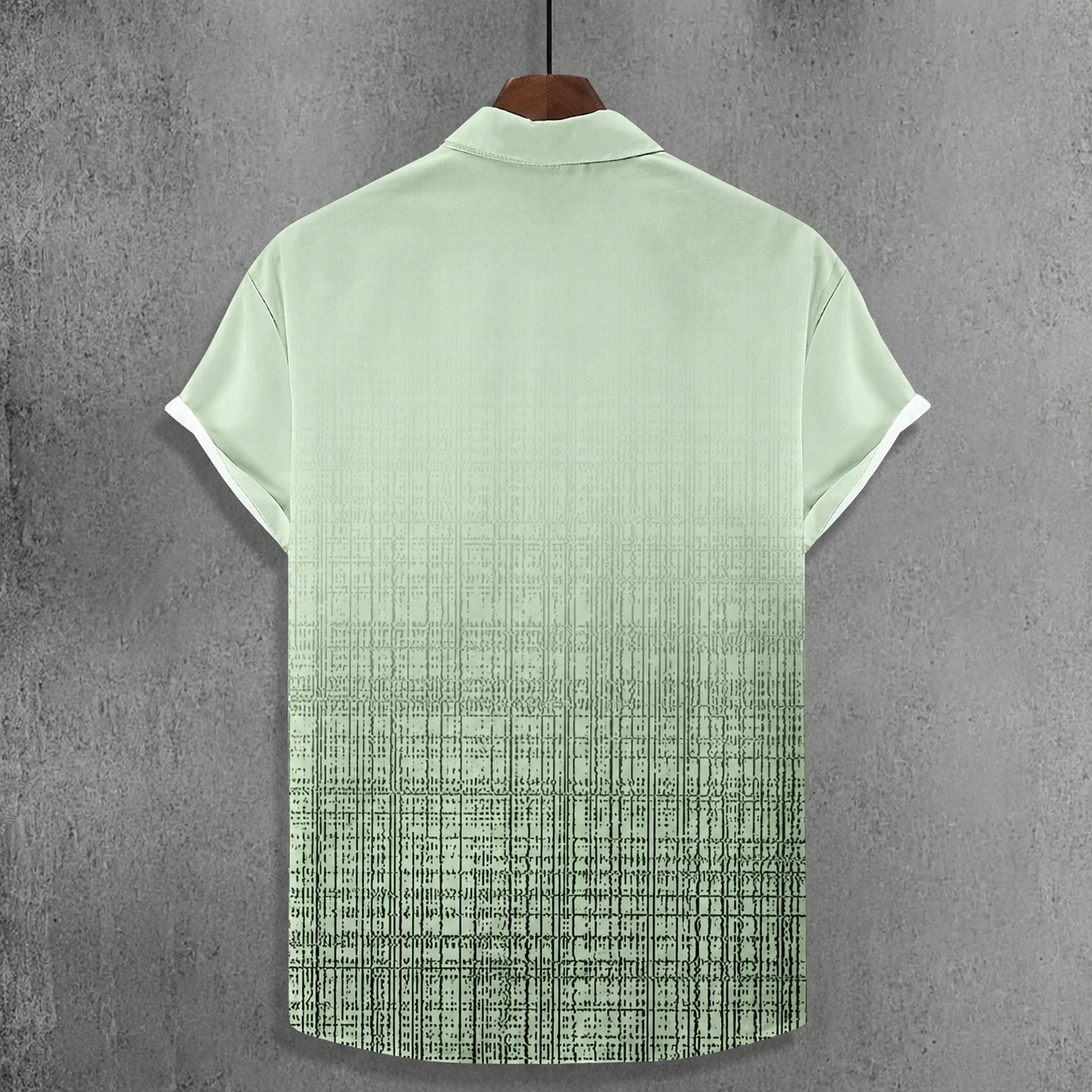 Printed Short Sleeve Button Down Casual Summer Shirt For Men