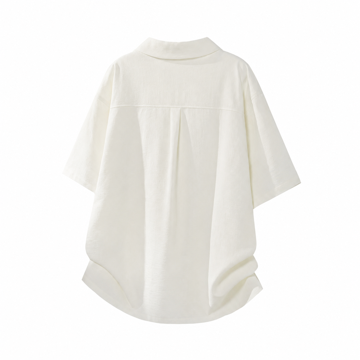 Loose Fit Camp Collar Short Sleeve Button Front Summer Wear Shirt For Men