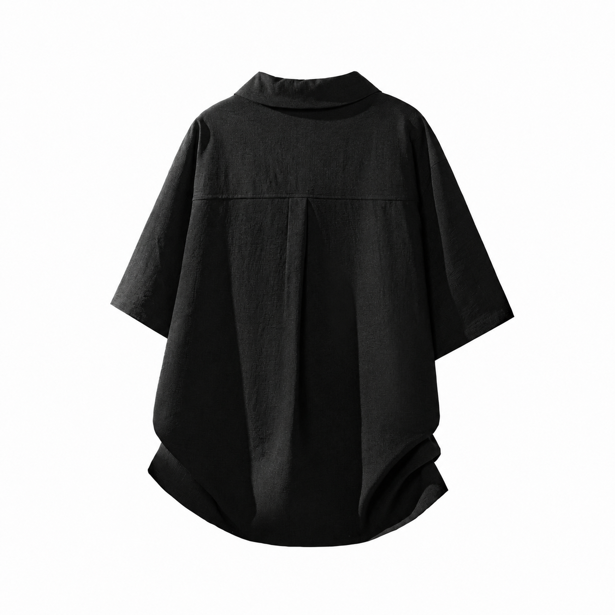 Loose Fit Camp Collar Short Sleeve Button Front Summer Wear Shirt For Men
