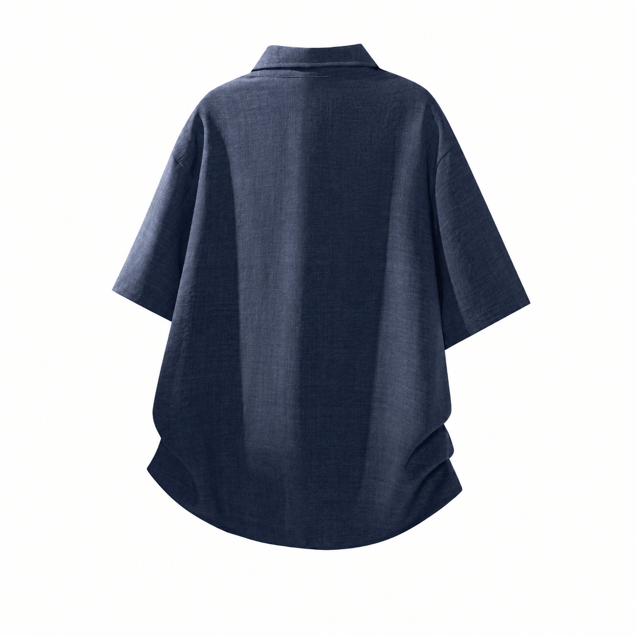 Loose Fit Camp Collar Short Sleeve Button Front Summer Wear Shirt For Men