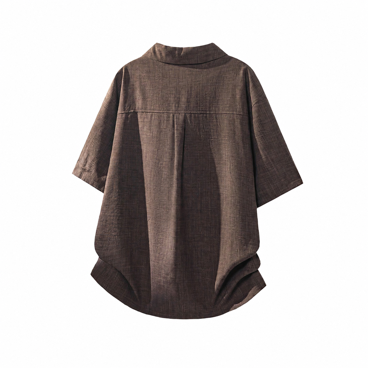 Loose Fit Camp Collar Short Sleeve Button Front Summer Wear Shirt For Men