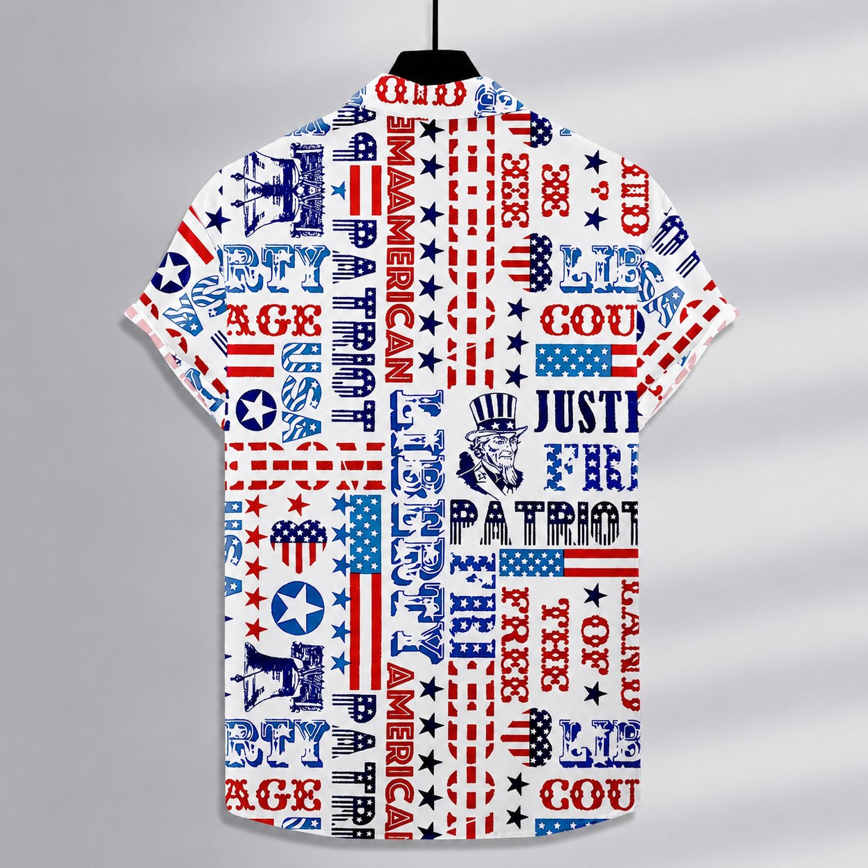 Printed Short Sleeve Button Down Casual Summer Shirt For Men