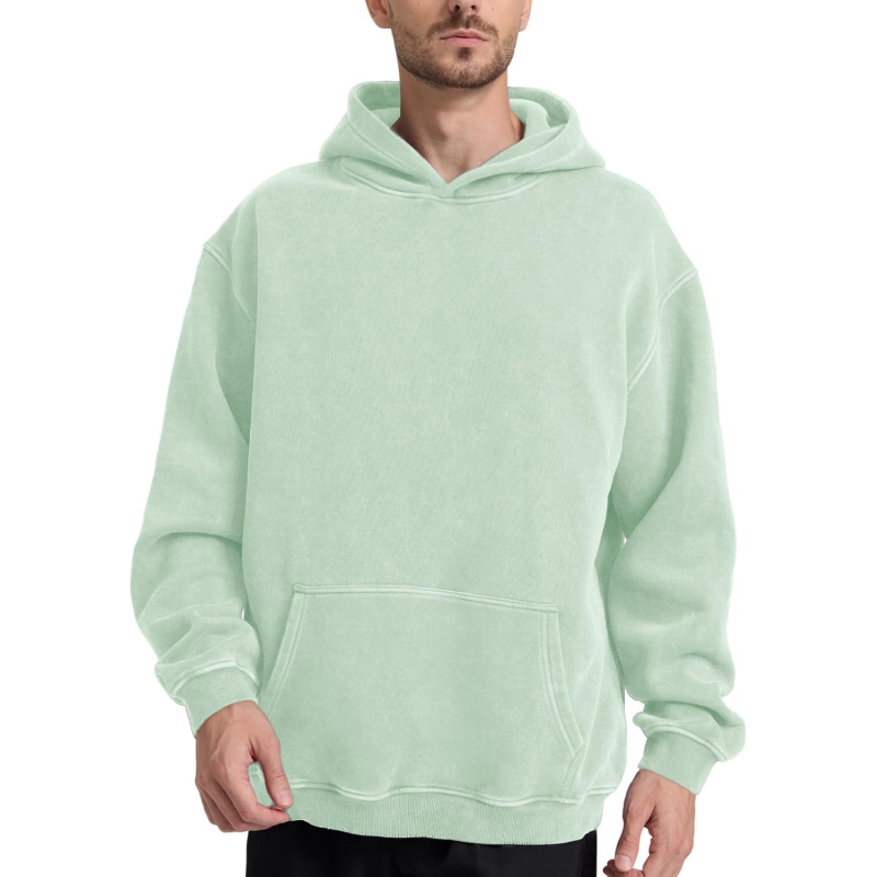 Acid Wash Hoodie Super Soft Sweatshirt for Mens Pullover Oversized Men's Fashion Hoodies & Sweatshirts Vintage Tops