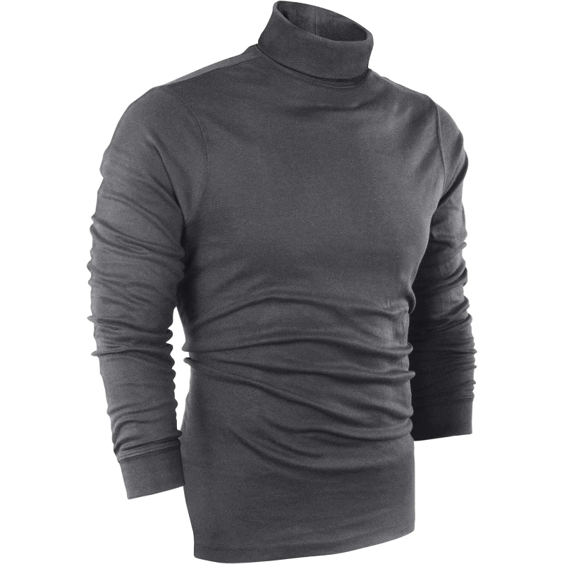 Wear Turtleneck Men Slim Fit UPF 50+ Lightweight Pullover Sweater Long Sleeves Top