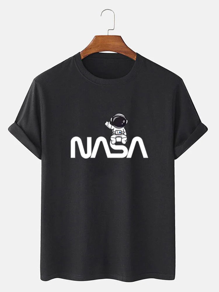 Astronaut NASA Print T-Shirt-Vacay Outfit