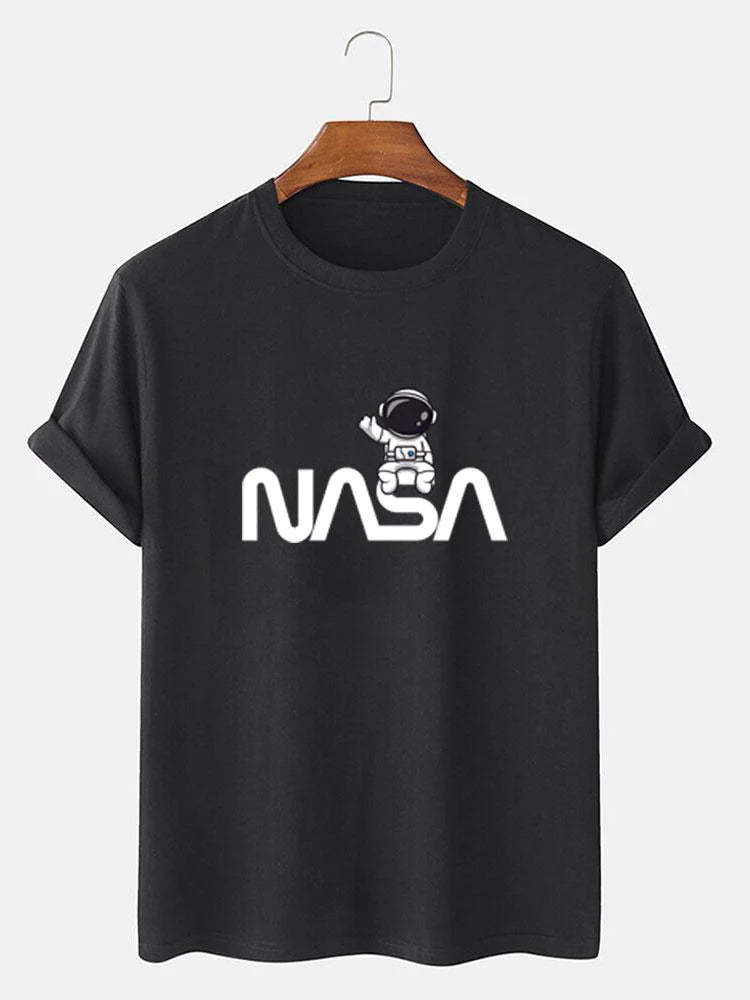 Astronaut NASA Print T-Shirt-Vacay Outfit