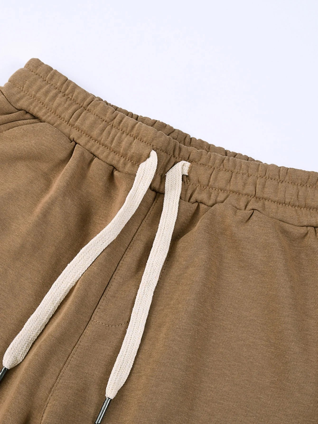 Drawstring Solid Colored Short-Vacay Outfit