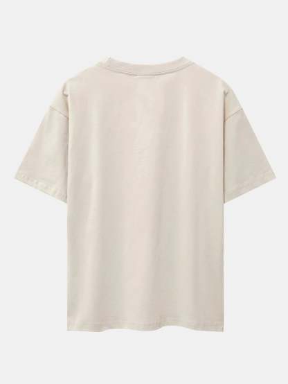 Alaskan Eagle Print Oversize T-Shirt-Vacay Outfit