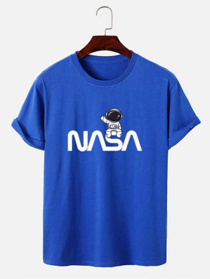 Astronaut NASA Print T-Shirt-Vacay Outfit