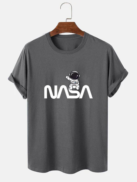 Astronaut NASA Print T-Shirt-Vacay Outfit