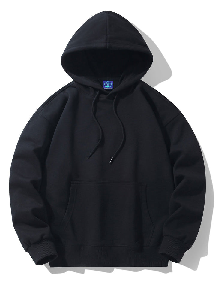 Basic Heavy Drop Shoulder Relaxed Hoodie-Vacay Outfit