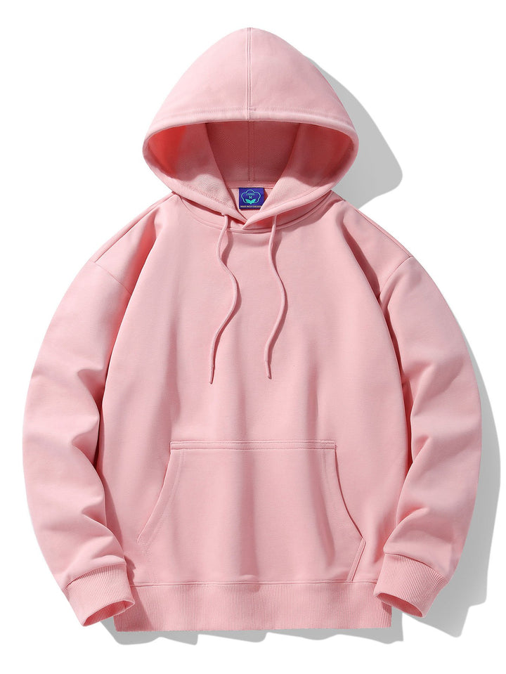 Basic Heavy Drop Shoulder Relaxed Hoodie-Vacay Outfit