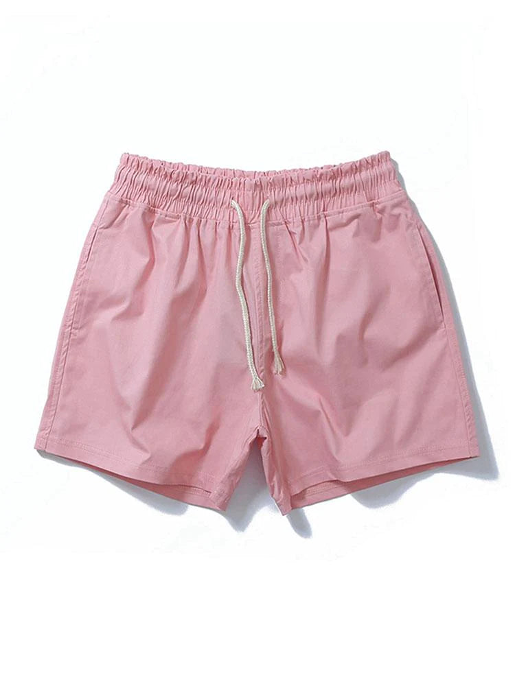 3 Pieces Cotton Drawstring Short-Vacay Outfit