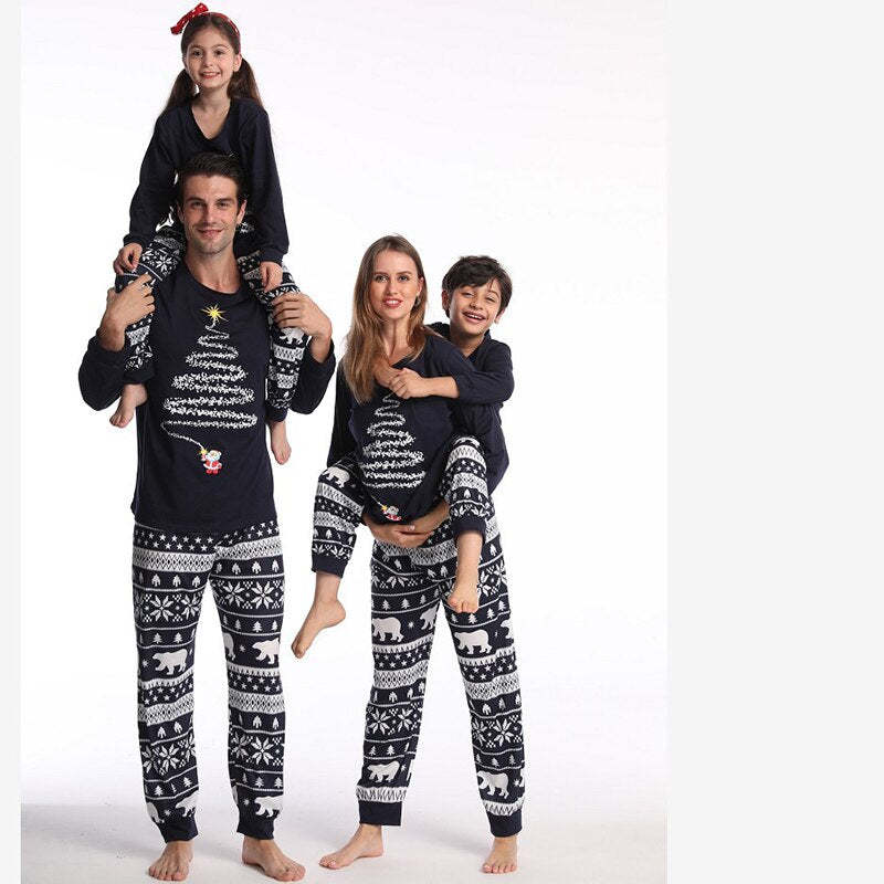 The Christmas Tree Lights Family Pajama Set-Vacay Outfit