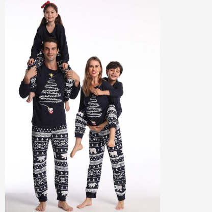 The Christmas Tree Lights Family Pajama Set-Vacay Outfit