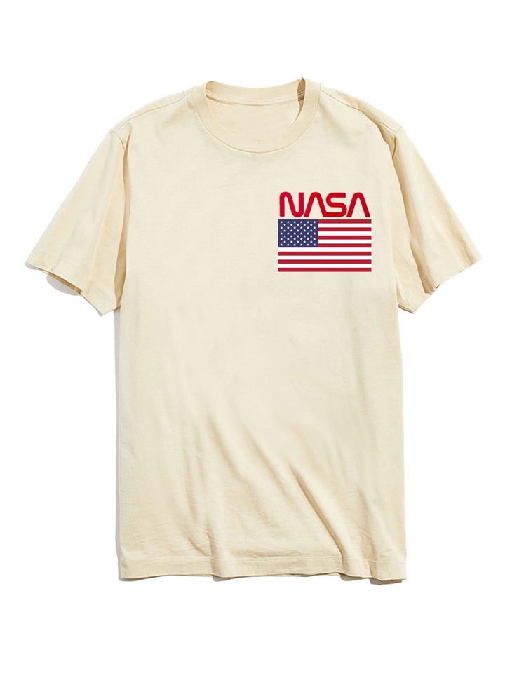 American Flag Graphic T-Shirts-Vacay Outfit
