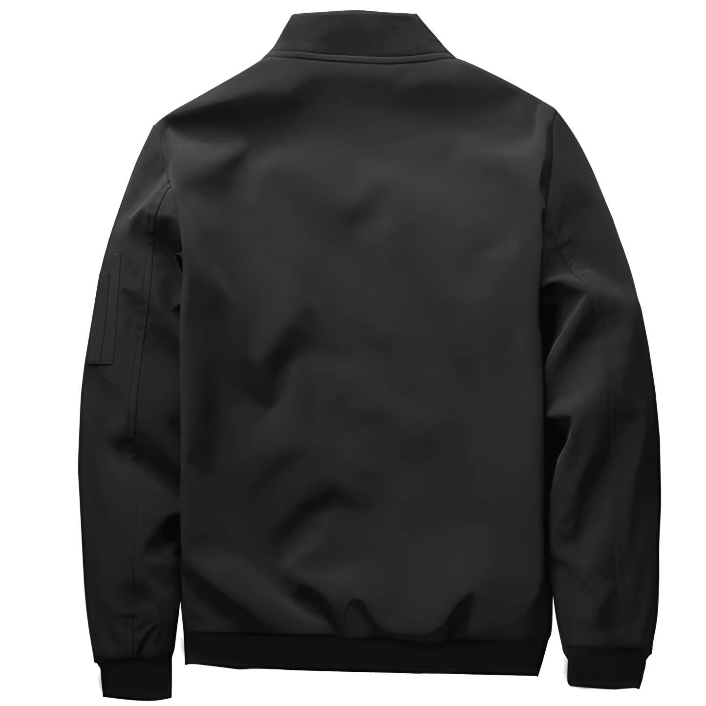 Jacket For Men With Zipper Front And Stand Collar