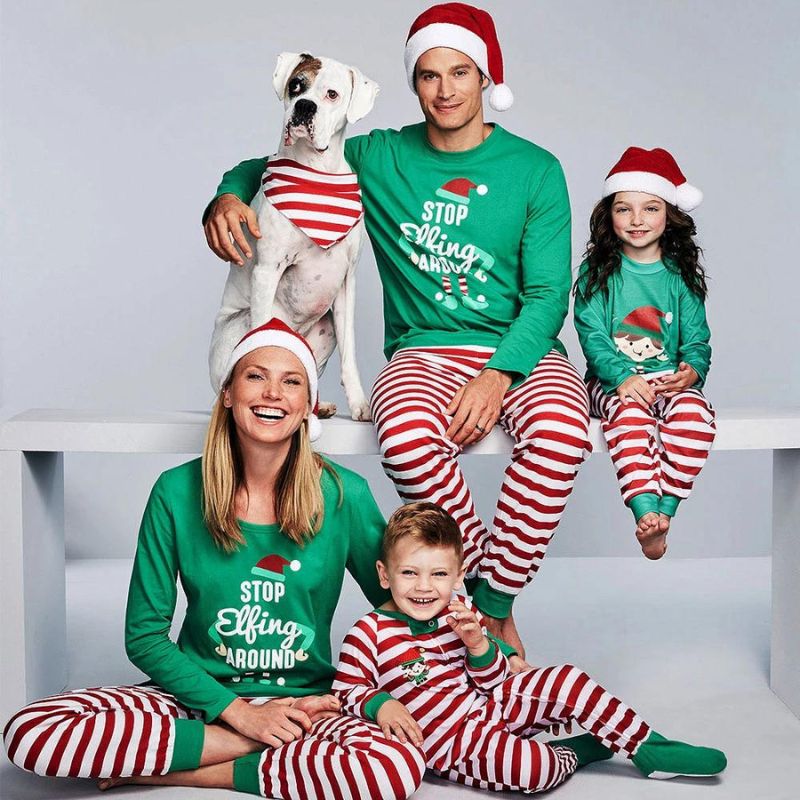 Family Christmas Pajamas Four Season-Vacay Outfit