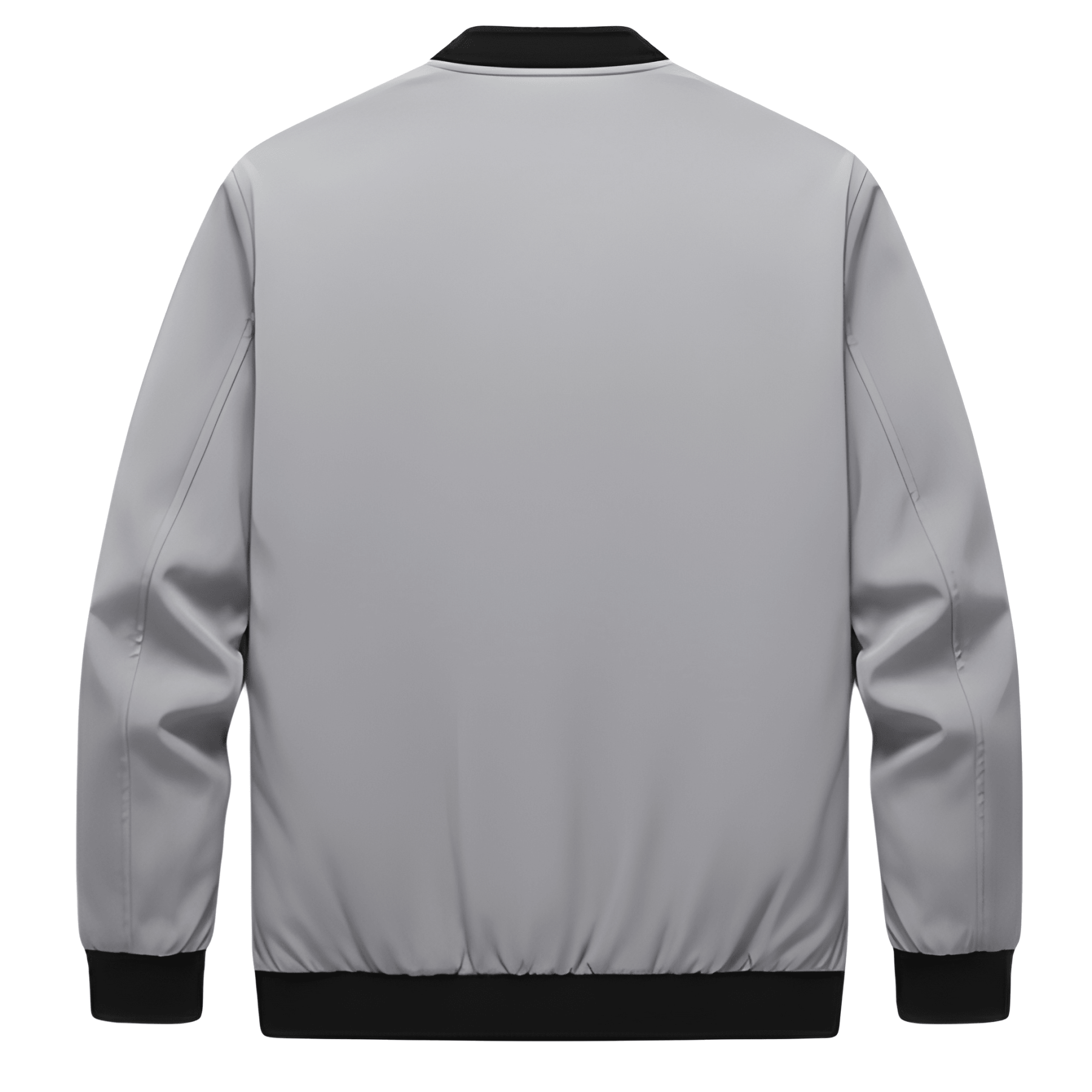 Jacket For Men With Zipper Front And Stand Collar