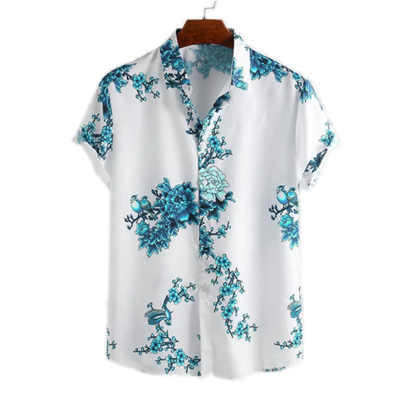 Floral White Shirt-Vacay Outfit