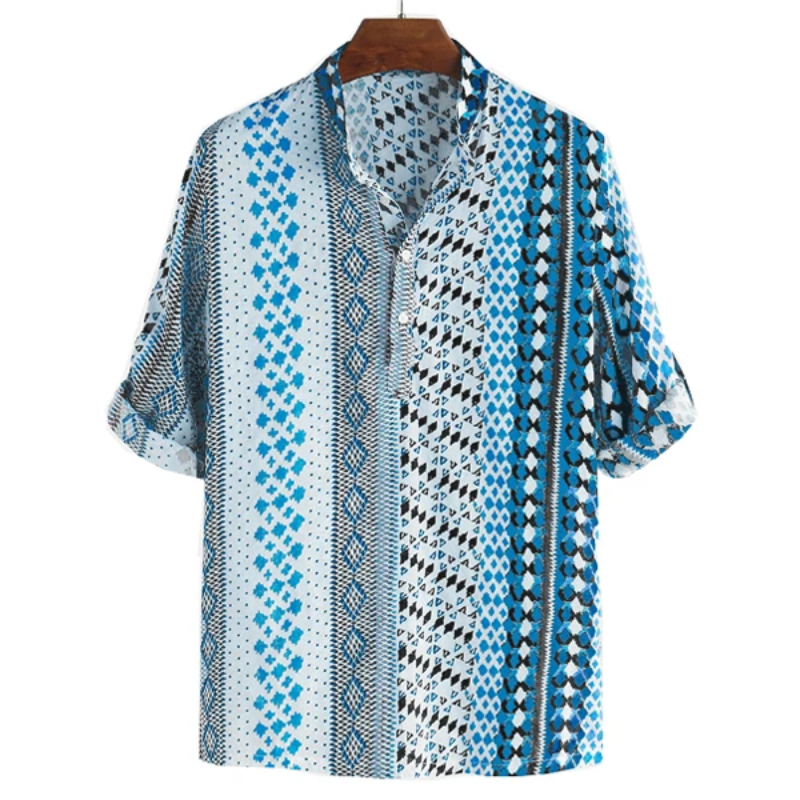 Half Sleeve Patterns T-shirt-Vacay Outfit