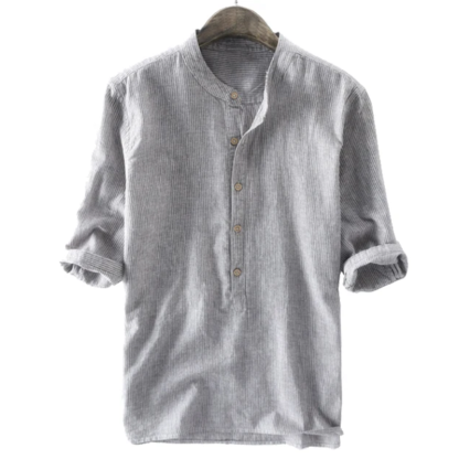 Casual Buttons Henley Shirt-Vacay Outfit