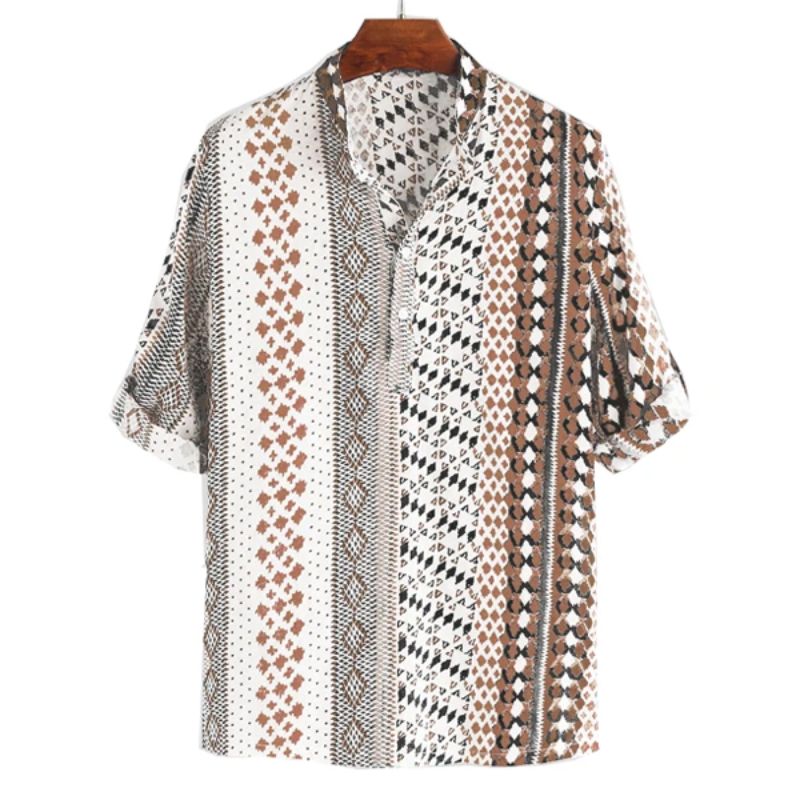 Half Sleeve Patterns T-shirt-Vacay Outfit