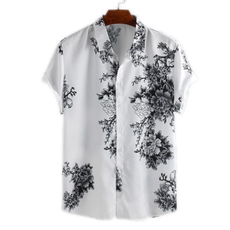 Floral White Shirt-Vacay Outfit